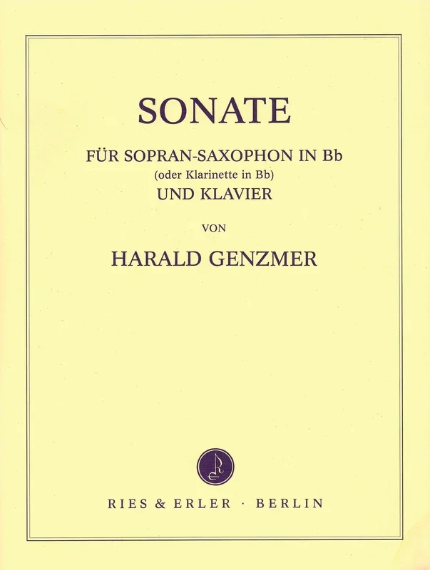 Genzmer: Soprano Saxophone Sonata