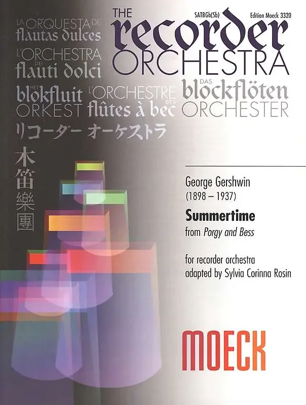 Gershwin Summertime for Recorder Orchestra