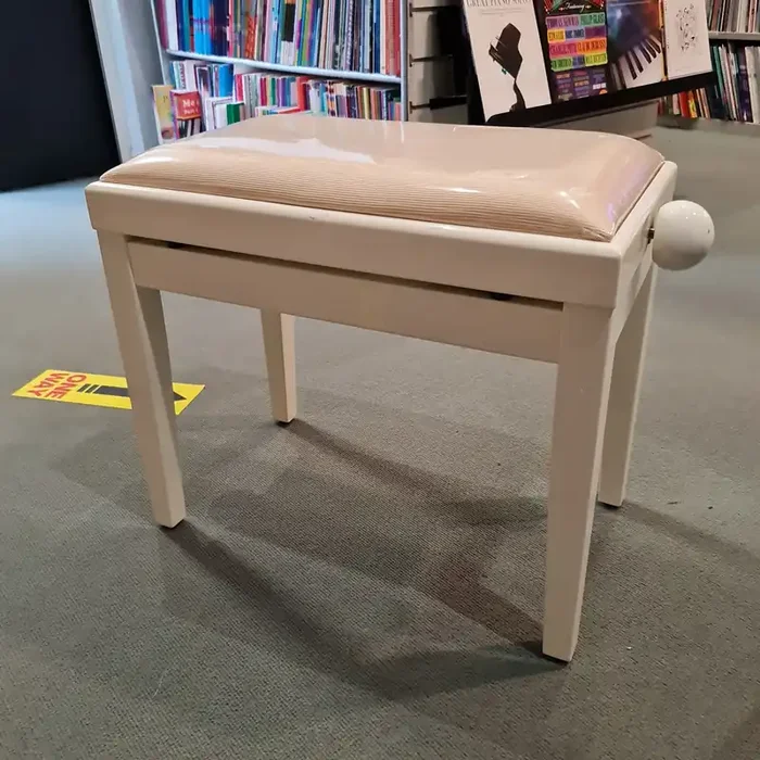 Gewa White Gloss Piano Bench (Floor Stock)