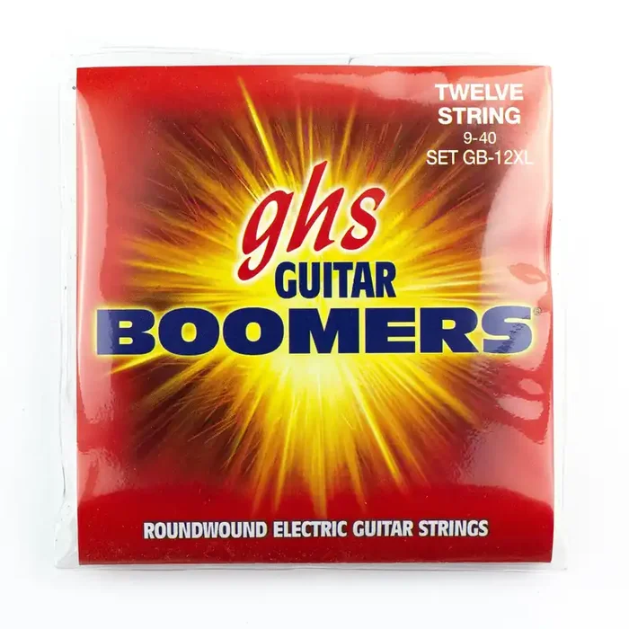 GHS Boomers Dynamite Nickel Alloy 12-String 9-40 Electric Guitar Strings, Extra Light