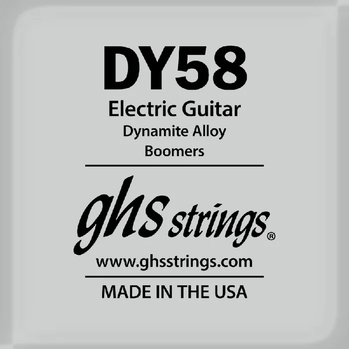 GHS Boomers Round Core Nickel Wound .058 Electric Guitar Single String