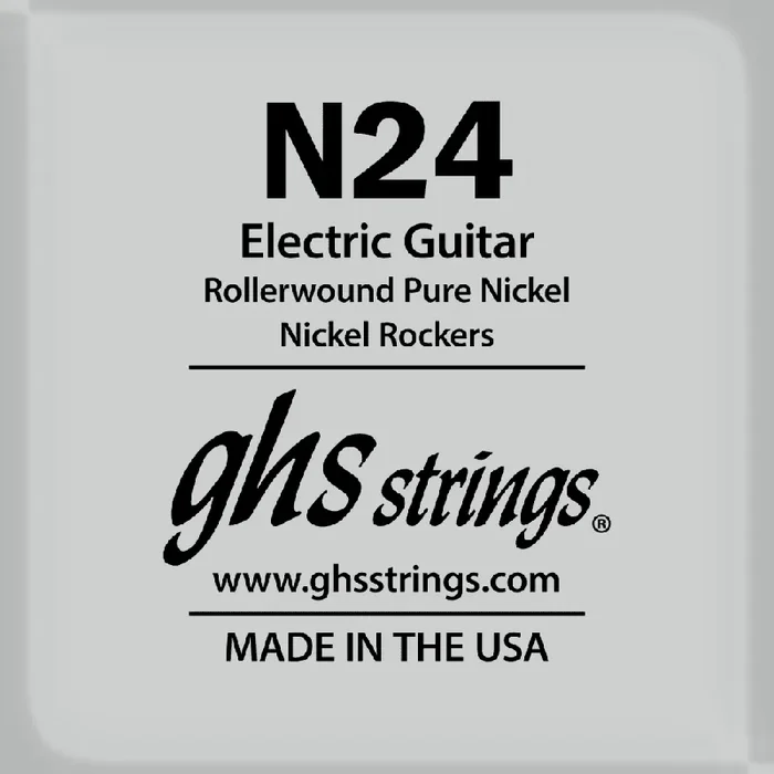 GHS Rollerwound Pure Nickel 24 (.024″) Electric Guitar Single String