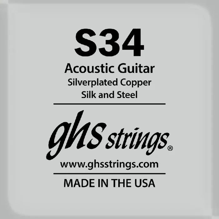 GHS Silk & Steel 34 (.034‚Äù) Acoustic Guitar Single String
