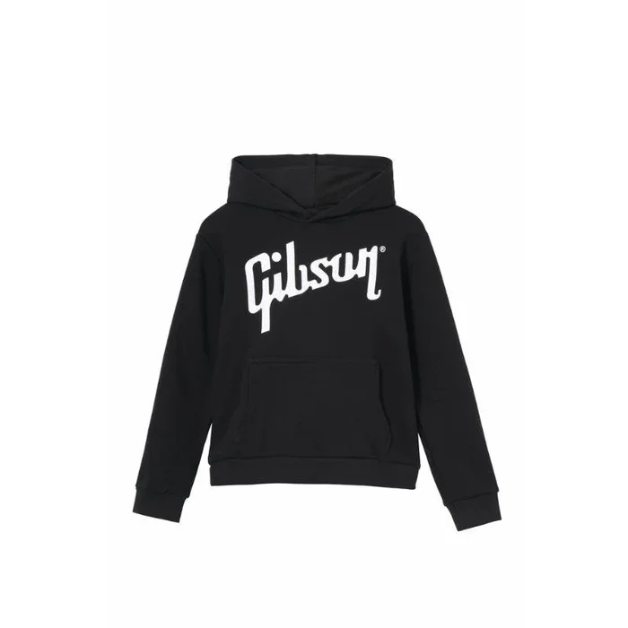 Gibson Kid’s Logo Pullover Hoodie Black Small 60% Cotton/40% Polyester