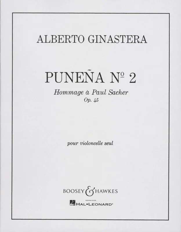 Ginastera: Puneña No. 2, Op. 45