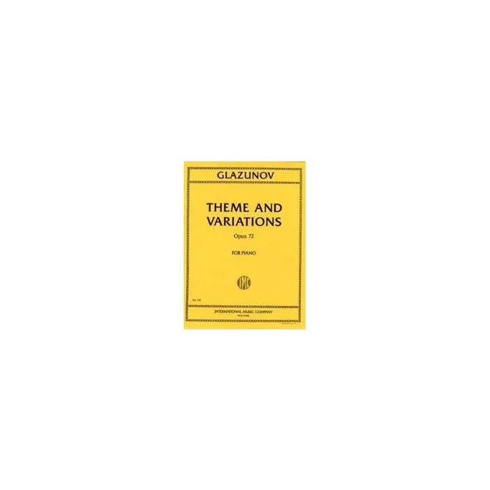 Glazunov, Alexander – Theme and Variations op.72