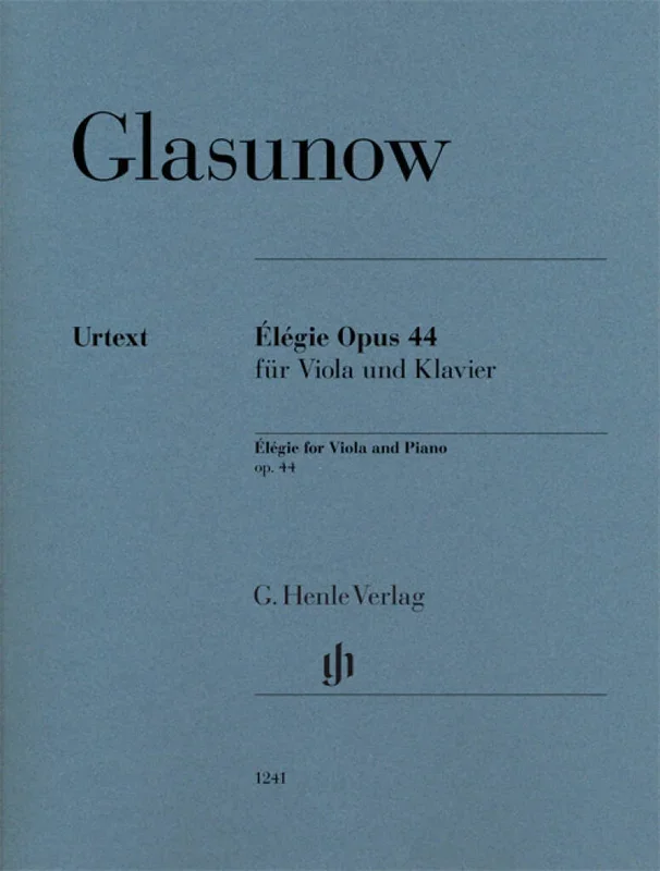 Glazunov: Élégie, Op. 44