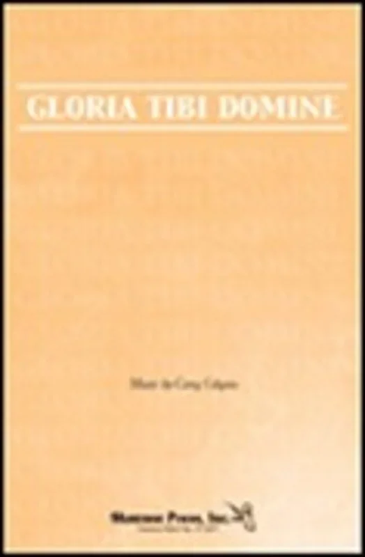 Gloria Tibi Domine 2-Pt CD0075 Book