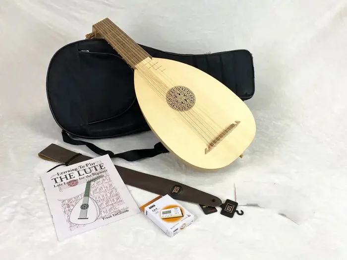 Gold Lute Bundle – EMS Heritage 8 Course Renaissance Lute after Hieber