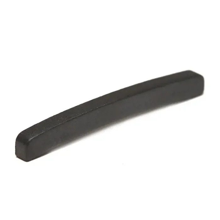 Graph Tech Black TUSQ XL Fender-style Nut Blank, Curved Bottom, 7.25″ Radius