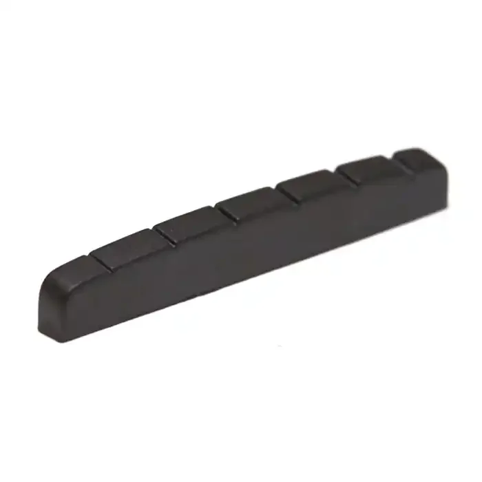 Graph Tech Black TUSQ XL Fender Style Slotted Strat Nut, Flat Bottom