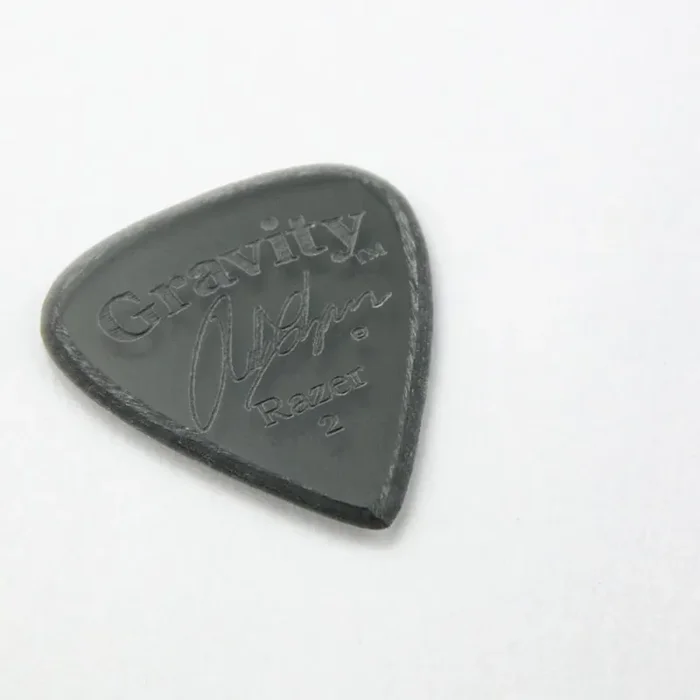 Gravity Rob Chapman Razer 2.0mm Master Finish Black Smoke Plectrum