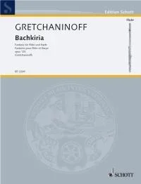 Gretchaninoff : Bachkiria: Fantasy: Op.125: Flute & Harp