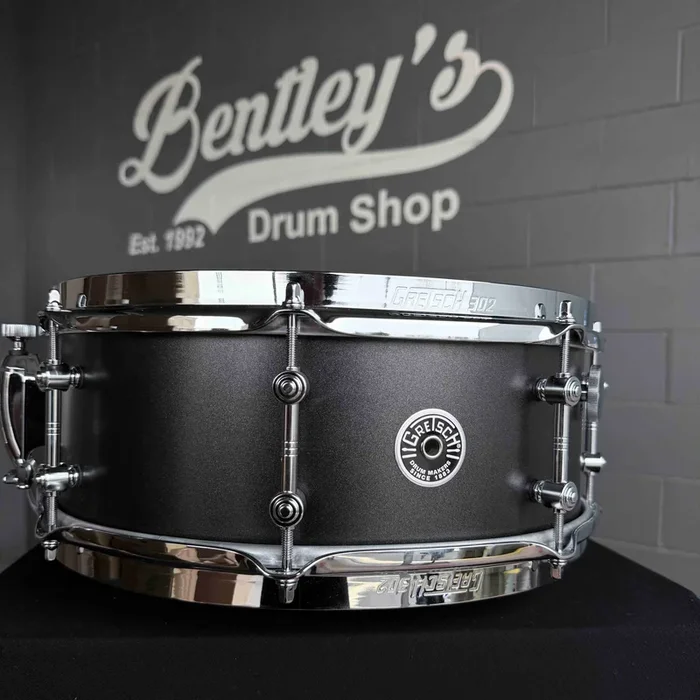 Gretsch Mike Johnston Brooklyn Standard 5.5×14 ” Snare Drum in Satin Black Metallic