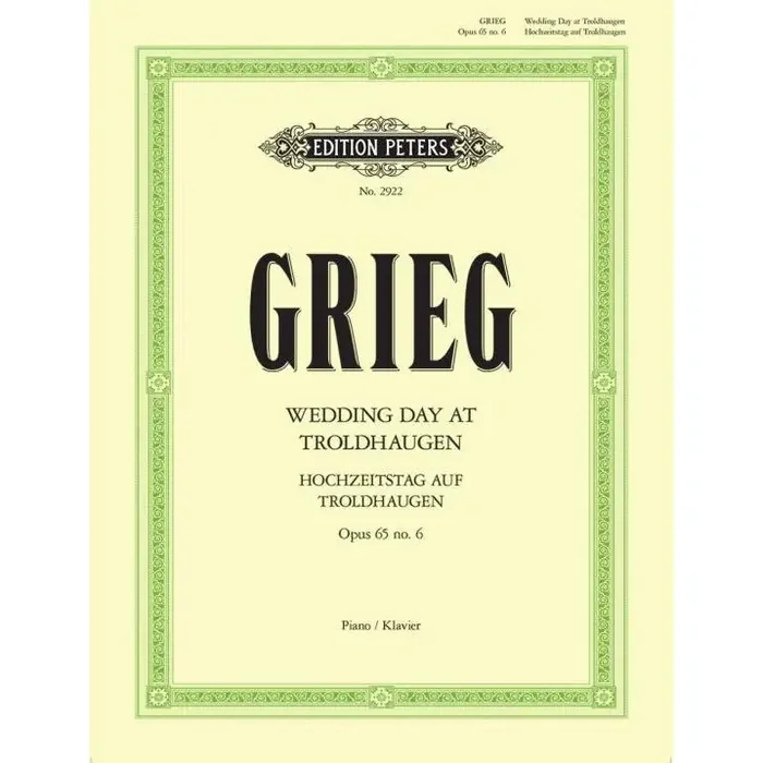 Grieg, Edvard Wedding Day at Troldhaugen Op. 65 No .6