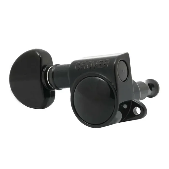 Grover Mid-Size Rotomatic 18 Series ~ 12-String ~ Black Chrome