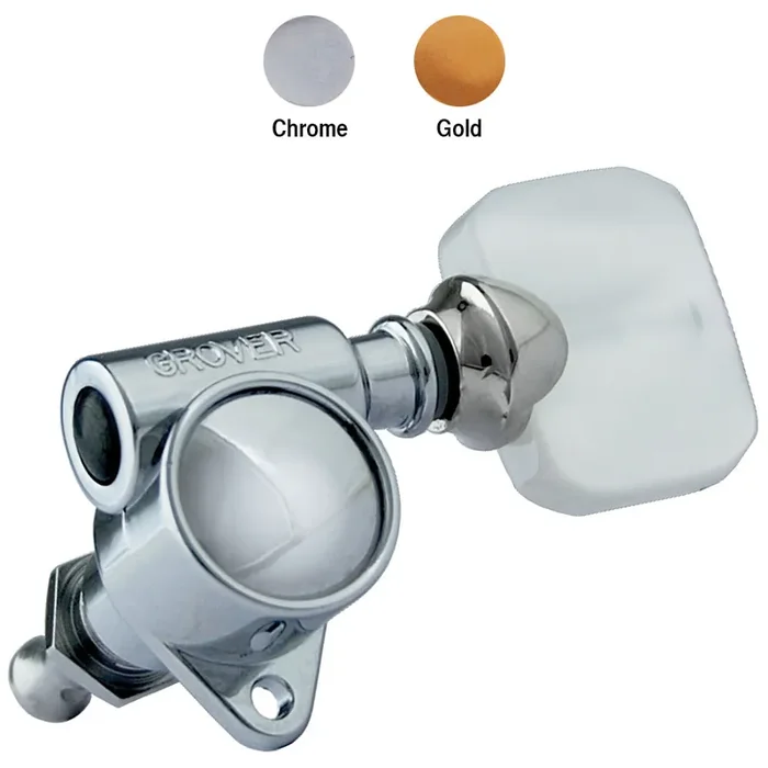 Grover Original ‘Milk Bottle‘ Rotomatics Machineheads ~ 3+3 ~ Chrome