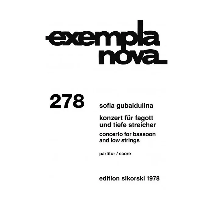Gubaidulina, Sofia – Konzert 278