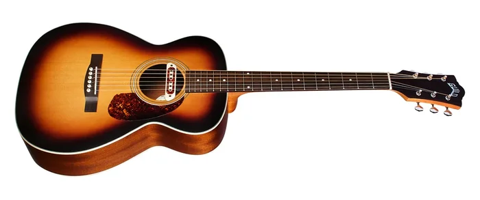 Guild M-240E Troubadour Acoustic Electric Guitar Vintage Sunburst with case