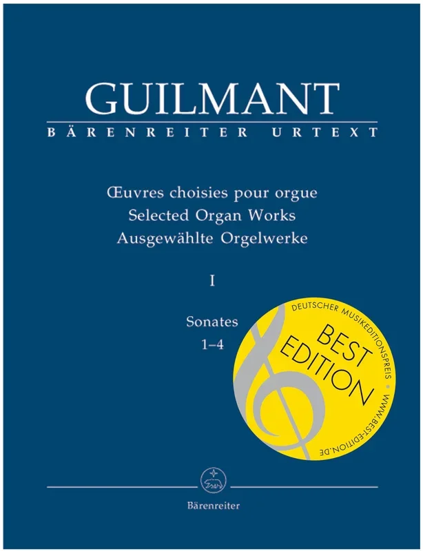 Guilmant: Selected Organ Works – Book 1: Sonatas 1-4