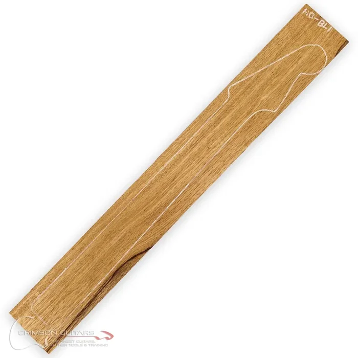 Guitar Neck Blank (Flat Headstock) – Black Limba