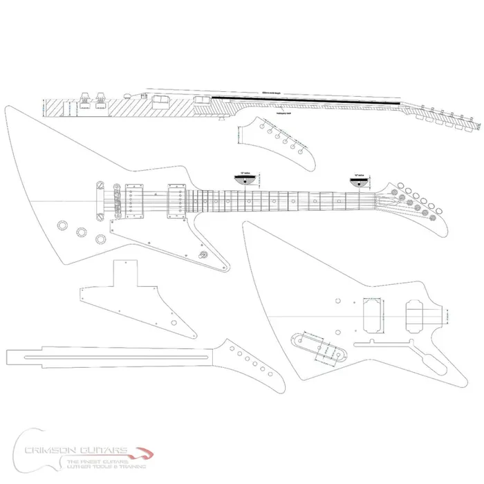 Guitar Plans – Explorer-Type