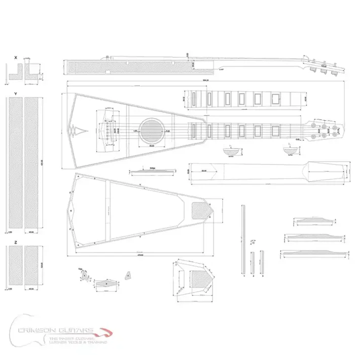 Guitar Plans – Hand Tool Only Acoustic Travel Guitar