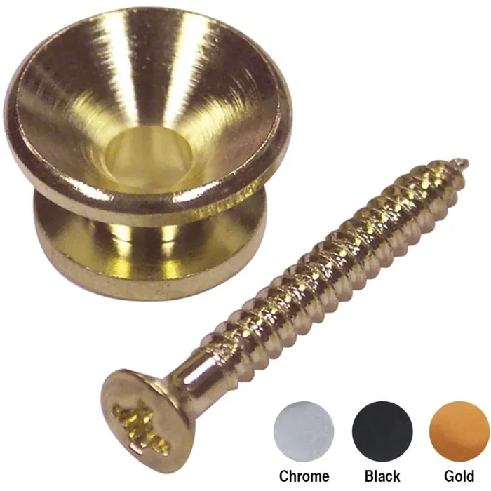 Guitar Tech End Pins with Screw GT549 Black