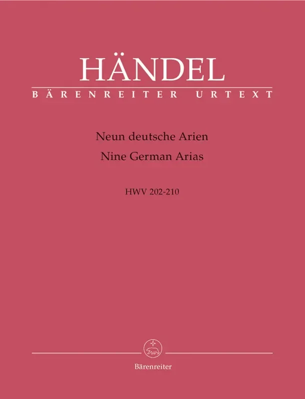 Handel 9 German Arias for Soprano, Solo Instrument and Basso Continuo