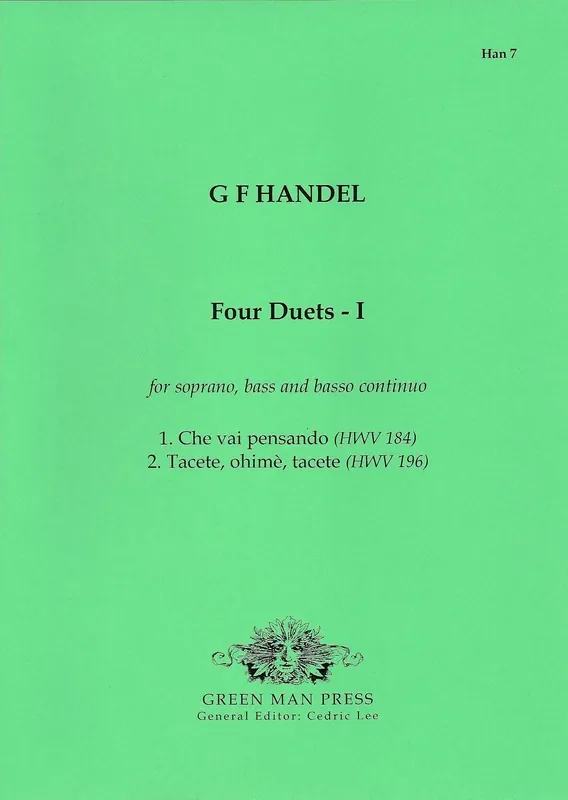 Handel Four Duets, Book I