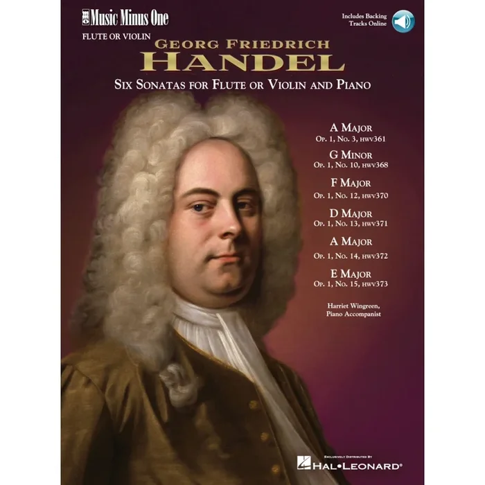 Händel, Georg Friedrich – Six sonatas for flute (or violin) and piano