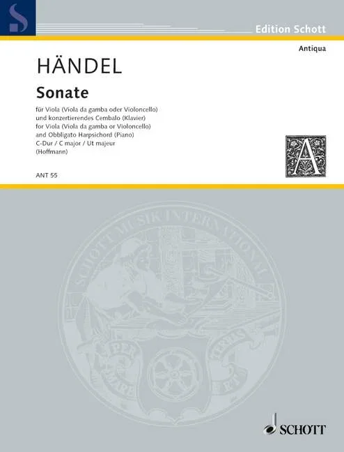 Handel, George Frideric : Handel, George Frideric : Sonata, – viola (viola da gamba, cello) and concertant harpsichord (piano