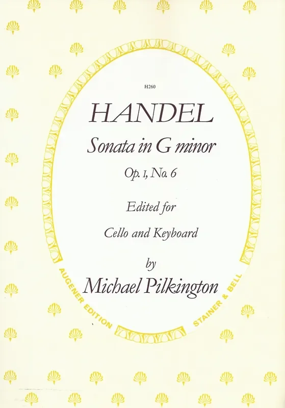 Handel Sonata in G Minor for Violoncello and Keyboard