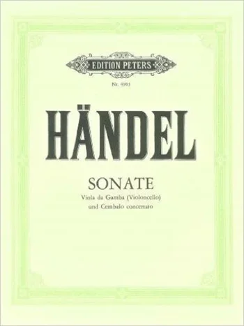 Handel : Sonate: Cello & Piano (Peters)