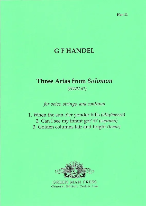 Handel Three Arias from Solomon