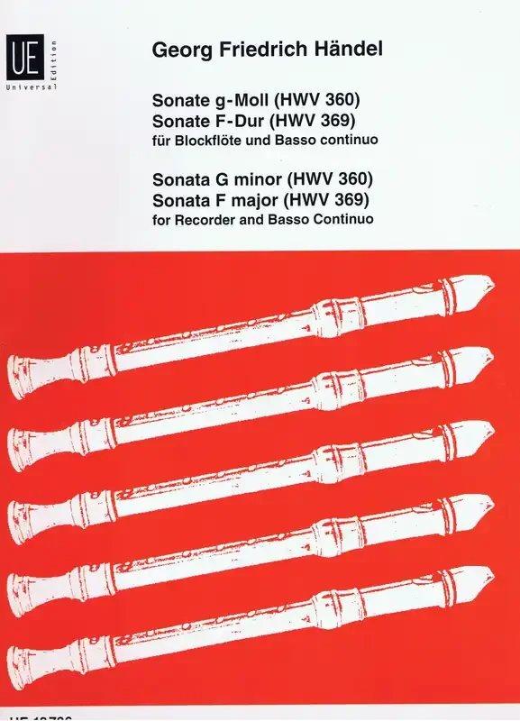 Handel Two Sonatas for Treble Recorder and Basso Continuo