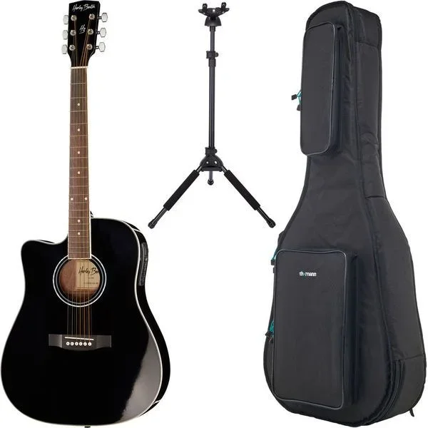 Harley Benton D-120CE-LH BK Bundle