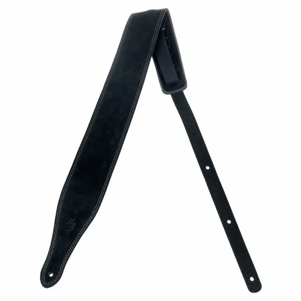 Harley Benton Wide Leather Padded Strap BK