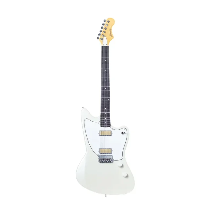 Harmony Standard Series Silhouette Electric Guitar w/Case, RW FB, Pearl White