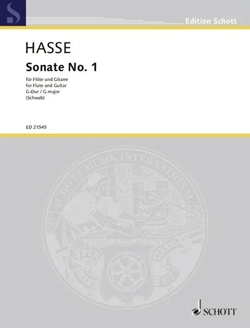 Hasse, Johann Adolph : Hasse, Johann Adolph : Sonata No. 1 G major, – flute and guitar – Schott Digital
