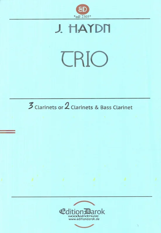 Haydn: London Trio, Hob. IV:1 (arr. for clarinet trio)