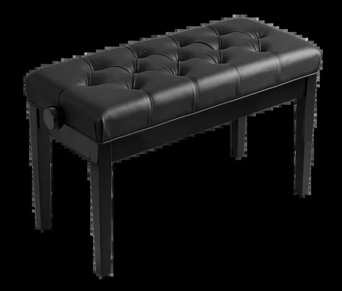 Hemingway Duet Piano Bench HPB33B Adjustable Height Polished Ebony