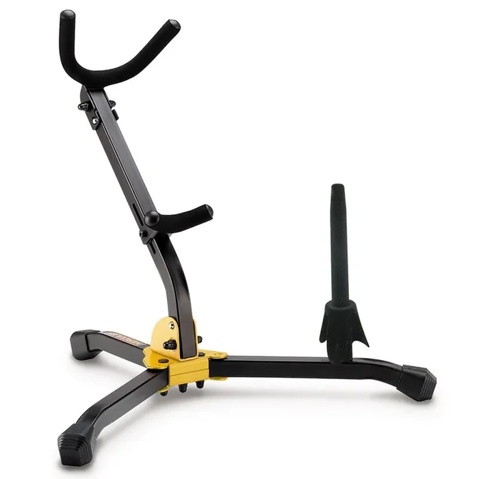 Hercules Alto/Tenor Saxophone Stand, with Flute/Clarinet Attachment