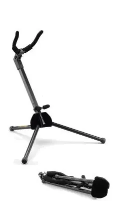 Hercules (DS431B) Travlite Alto Saxophone Stand – In-Bell Design