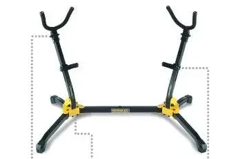 Hercules dual saxophone stand