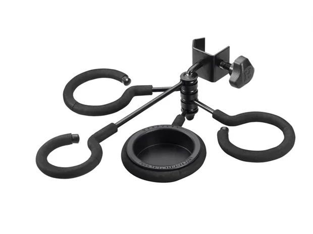 Hercules : HA100: Mute Holder Clamps to Mic Stand