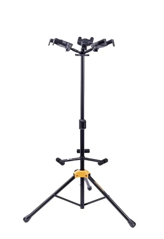 Hercules Triple Guitar Stand GS432B Plus – Heavy-Duty Stand for 3 Guitars with Auto Grip System
