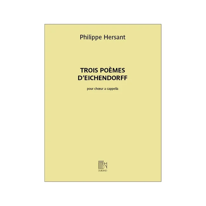 Hersant, Philippe – 3 Poemes D’Eichendorff