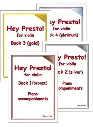 Hey Presto Bundle! For Violin Accompaniment Book 1 – 4