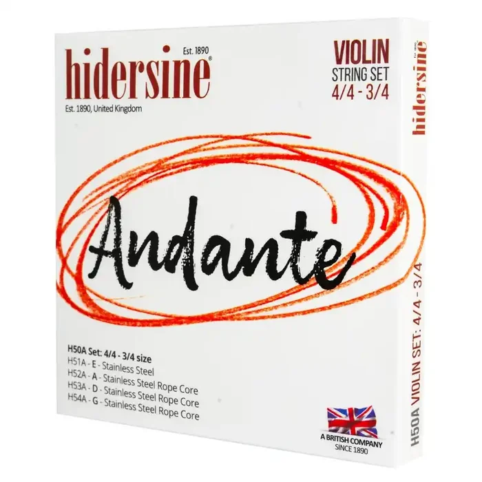 Hidersine Andante (H50A) 4/4 – 3/4 Violin String Set